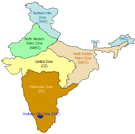 Wheat zones of India